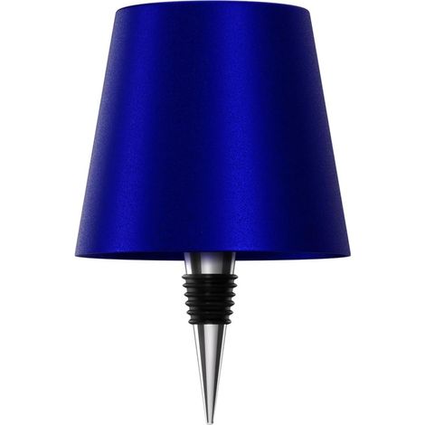 Kabellose Flaschenlampe, 2025 neue 3-farbige wiederaufladbare Weinflaschenlichter für Bars und Restaurants (hellblau, 1 Stück) [Energieklasse A]