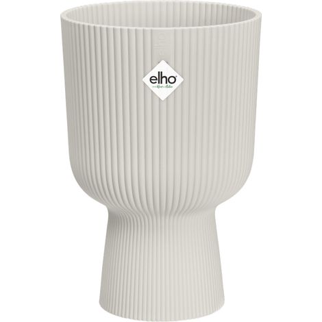 Elho Vibes Fold Coupe 14 White Vaso Rotondo (1/3)