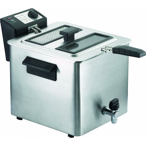 Friteuse RGV FRY TYPE 8/N 8 L Simple Acier Inoxydable Noir 3000 W