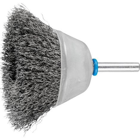 PFERD Spazzola a tazza non zopft TBU Ø 50 mm codolo Ø 6 mm filo in acciaio inox Ø 0,30 43703002 5 pz. (1/4)