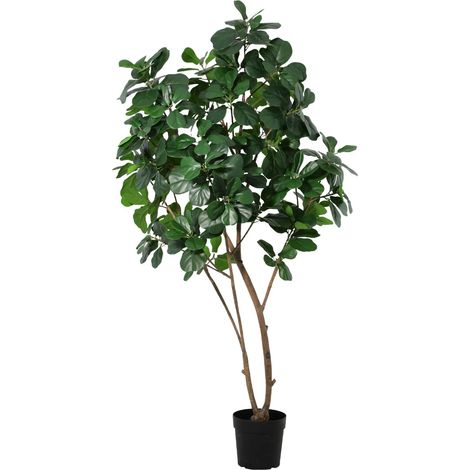 Ficus Lyrata Artificiel Plante Verte Décorative pour Salon et Bureau Vert 180 cm - PANGIVO (1/5)