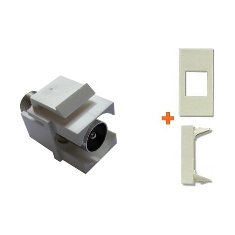 Keystone presa TV diretta IEC maschio compatibile Legrand Cross