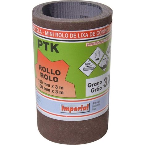Kivec IM-Blister con 12449633-Rotolo di tela abrasiva flessibile, 3 m in legno, 100 mm, grana 280