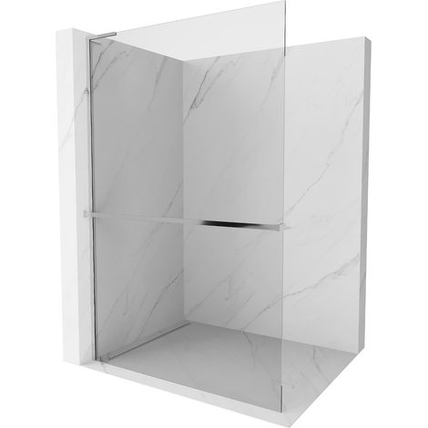Mexen Kioto+ L paroi de douche avec étagère Walk-in 60 x 200 cm, transparent, chrome - 800-060-123-01-00 (1/5)