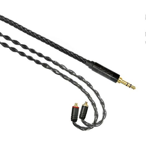 120 cm langes, OFC-versilbertes MMCX-auf-3,5-mm-In-Ear-Kopfhörer-Upgrade-Kabel (IEM) für SE535, SE215, SE425, UE900 und W40 (1/5)