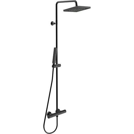 Système de douche Muun Nero, pomme de douche d’angle (1/2)