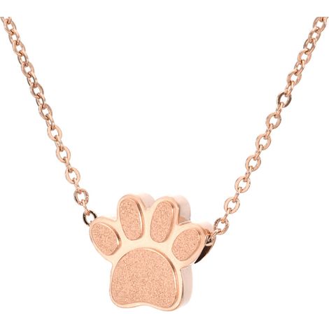 Collana con urna per ceneri, gioiello commemorativo - rosa