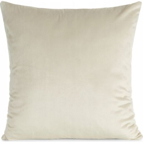 Dekorativer Samtkissenbezug 45x45 Gaja Hellbeige 1 Stück. (1/4)