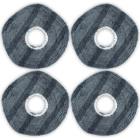 Paños de fregona - 4 unidades - Almohadillas de fregona lavables y reutilizables - Aptas para Eufy X10 Pro Omni/X 9 Pro - Paños resistentes a las manchas - Microfibra de primera calidad (1/2)