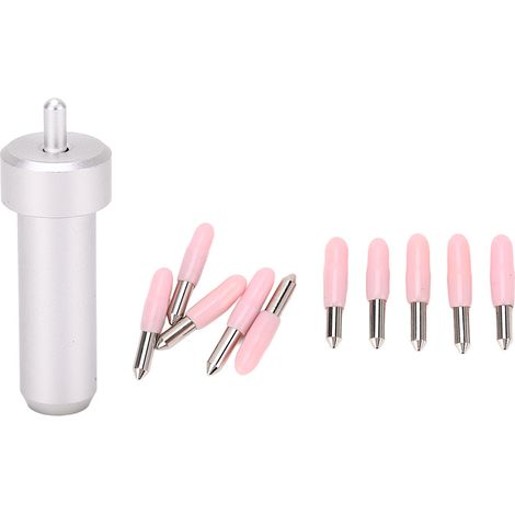 Feinschnittklingen-Halterungsset mit 10-teiligem Set aus 30°-Feinschnittklingen aus legiertem Stahl und Gehäuse aus Aluminiumlegierung für Cricut JOY (1/5)