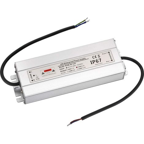 Transformateur LED 12 V 100 W 8,3 A IP67, convient pour bandes LED et ampoules, transformateur de mise à niveau, bloc d'alimentation 230 V vers DC12 V, étanche (1/5)