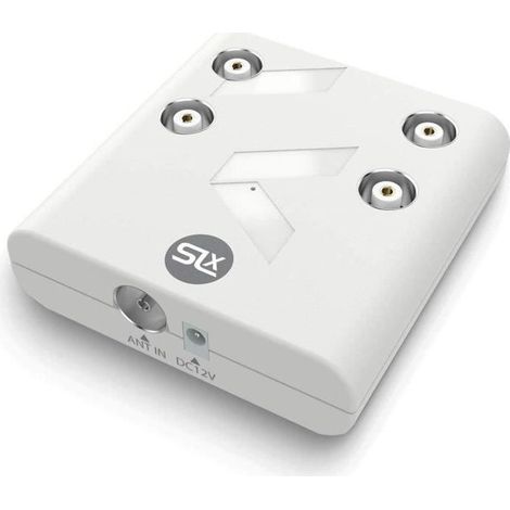 Amplificateur Antenne TV Intérieur avec Filtre LTE 4G, Ampli Antenne TV TNT et Radio (4 Sorties) A98 (1/4)