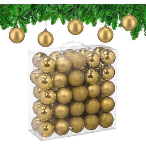 Christmas Tree Baubles Set, 3 Designs, Matte & Glossy (1/5)