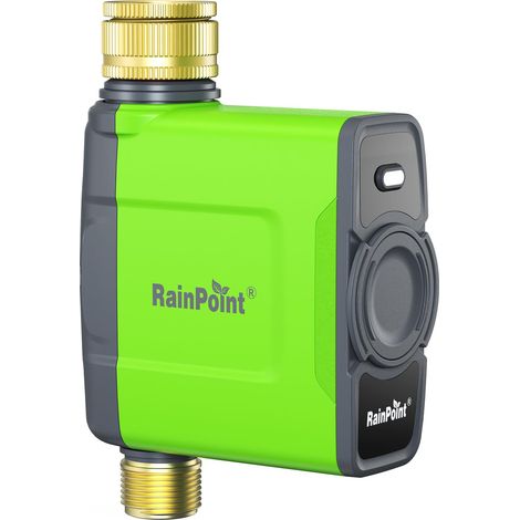 Minuteur d'eau WiFi, minuterie d'irrigation avec entrée et sortie en laiton, doit être utilisé avec la passerelle HWG023, minuterie de tuyau d'arrosage étanche IP65 (1/5)