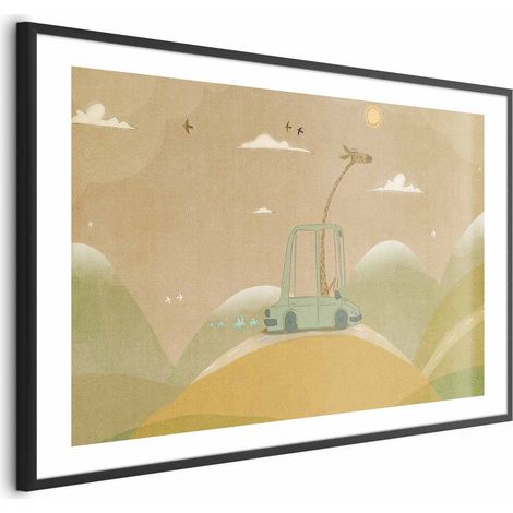 Poster - Giraffa in viaggio (1/4)