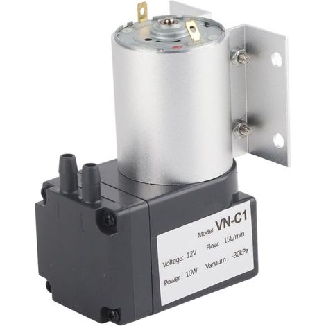 Unterdruck-Vakuumpumpe mit Ständer -80 kPa 10 W DC24 V/DC12 V - Crezuo