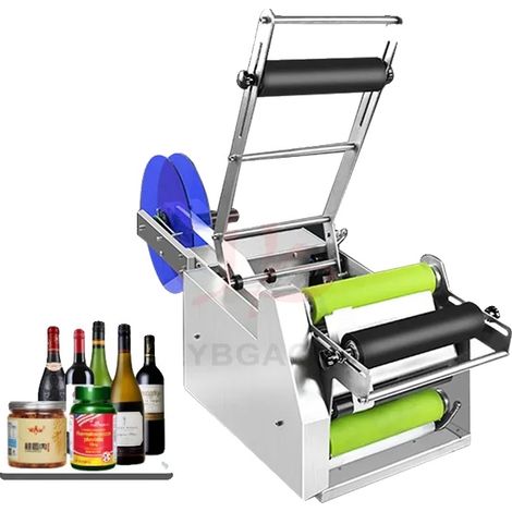 Halbautomatische Etikettiermaschine, langlebiger Edelstahl, breite Kompatibilität, Etikettiermaschine (1/2)