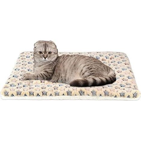 Couverture Moelleuse En Flanelle Pour Chiens Et Chats Tapis Doux Chaud Taille Moyenne (1/4)