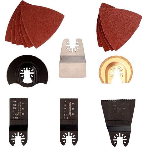 Set 16 accessori strumenti per utensile oscillante multifunzione lama taglio