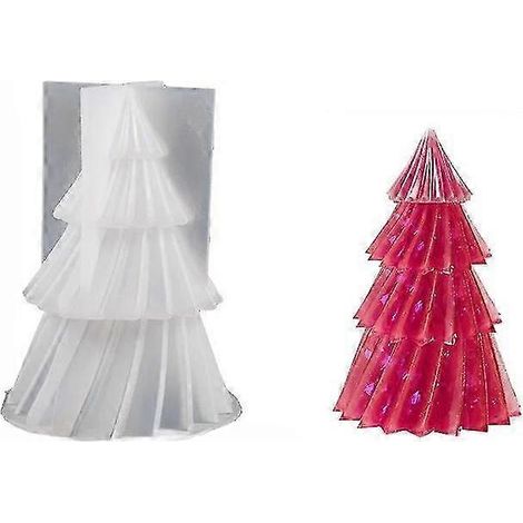 Bougies parfumées sapin de Noël, moule en silicone, outils pour la fabrication de savons et de bougies parfumées DIY, moules en résine, décorations parfumées pour bougies de Noël (1/4)