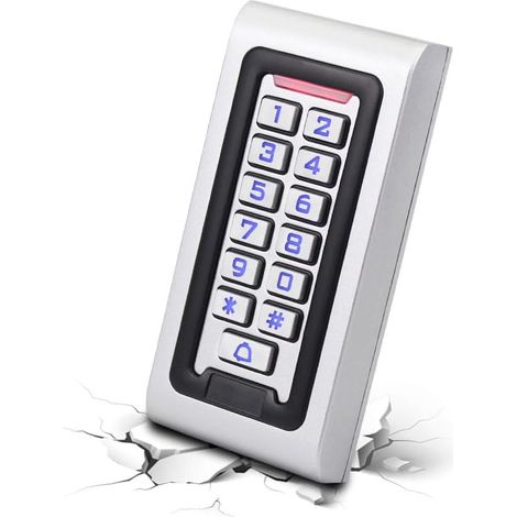 1 Clavier de contrôle d'accès étanche, métal, 2000 utilisateurs, RFID 125 kHz, rétroéclairage, pour villa et garage (1/5)