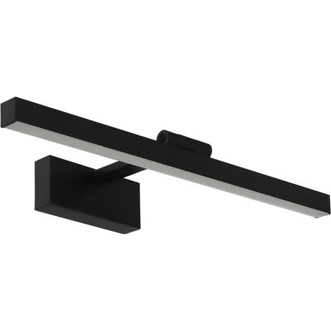 Applique pour miroir de salle de bain interrupteur intégré KARTAL-8 LED 8W 570lm 4200K IP45 noir HOROZ