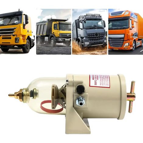 Diesel-Kraftstofffilter, Durchflussrate 227 L/Stunde, Maximaldruck 1,03 bar, Länge 30 cm, Schraubenkolbendurchmesser 2 cm, Bolzenlänge 11 cm (1/5)