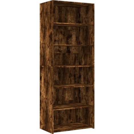 Highboard Räuchereiche 70x41x185 cm Holzwerkstoff vidaXL (1/5)