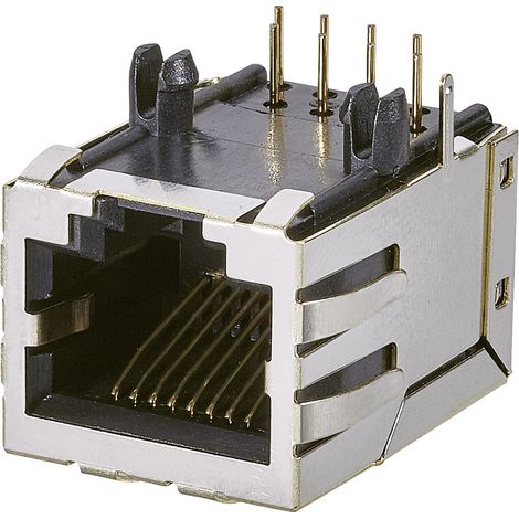 EDAC A00-108-220-450 Modular-Einbaubuchse, 1 Port, A00-108-220-450 Buchse, Einbau vertikal Pole: 8P