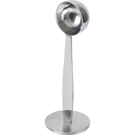 Stück 2-in-1 Edelstahl-Kaffeetamper mit Löffel, professioneller Espresso-Kaffeetamper für Café und Zuhause (Silber)-14.25 CM-Silver (1/4)