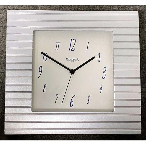 Orologio da Parete in legno quadrato Colore Argento diamantini & domeniconi (1/2)
