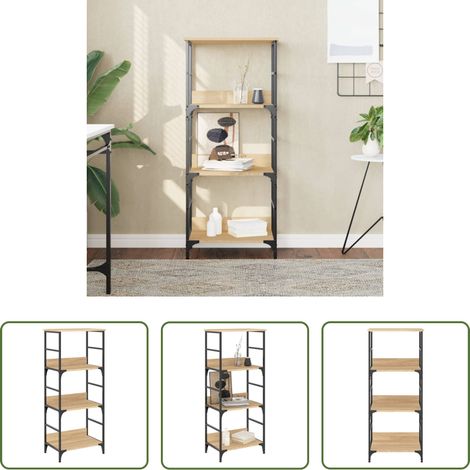 vidaXL Étagère bois - Bibliothèque chêne sonoma 50x33x117,5 cm bois d'ingénierie (1/5)