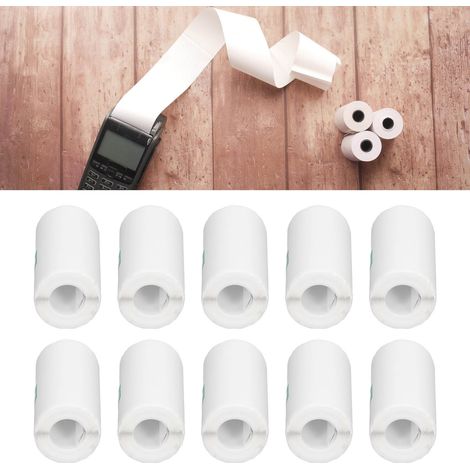 10 rouleaux de papier thermique auto-adhésif, 57x25mm, pour mini-imprimantes, rouleaux d'autocollants et rouleaux de reçus thermiques pour imprimantes thermiques de poche. (1/5)