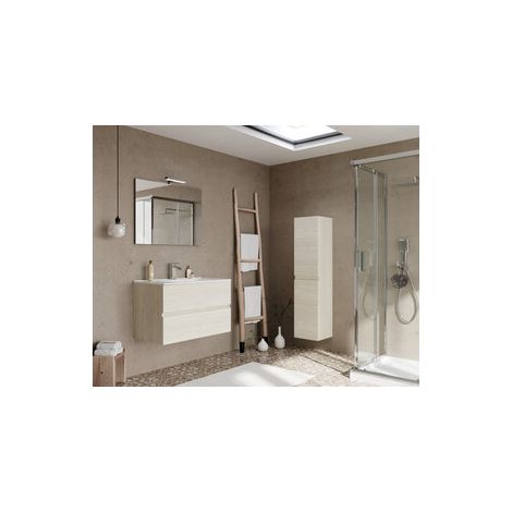 MOBILE BAGNO EASY 2C SOSPESO 80 ROVERE GHIACCIO