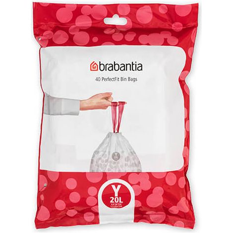 Brabantia PerfectFit Bags Y 20 litre Dispenser Pack of 40 bags (1/5)