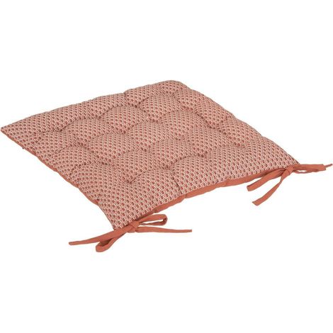 Cojí de sillaOtto algodón - rosa terracota - 38x38 cm - Atmosphera créateur d'intérieur
