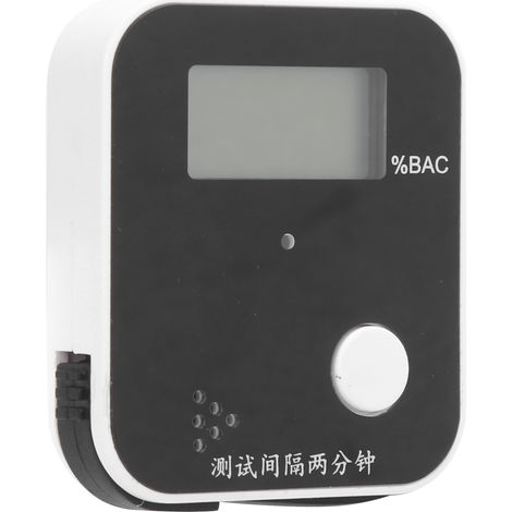 Testeur d'alcoolémie portable JCW-010 avec connexion OTG - Détecteur d'alcool noir pour conducteurs (1/5)