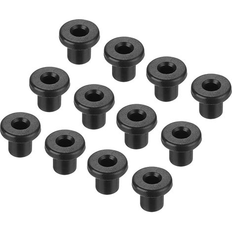 15 Pcs Rubber Cable Grommets T Shape Diameter 4mm Inner Diameter 3mm Height 6mm Black Cable Protector Flexible for Cables and Hoses (1/5)