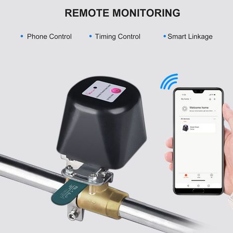 Zoternen – Vanne d'eau intelligente WiFi avec minuterie – Alarme fuite d'eau – Contrôle à distance via application – Économie d'énergie (1/5)