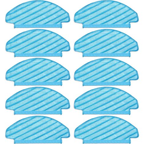(10 pièces) Tampons de vadrouille lavables et réutilisables pour aspirateur T8/ T8+/ T8 AIVI/ Série T8/ N8 Pro, chiffons de vadrouille, lingettes de nettoyage durables (1/4)