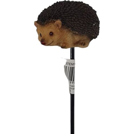 Figur Igel-Stecker, 12fach sort. Polyresin 16 x 4,5 x 7 cm braun Dekofigur