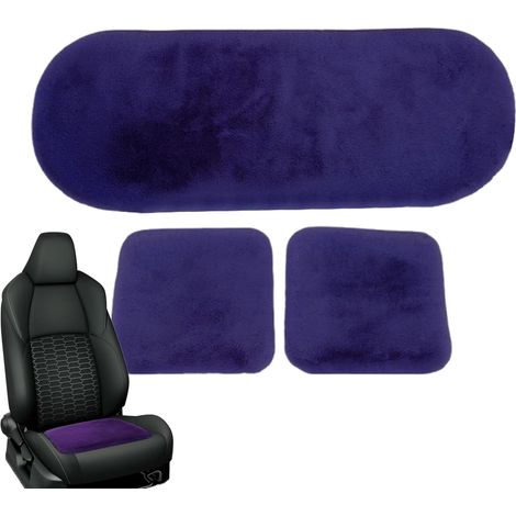 Coussin de siège pour Voiture en Peluche Douce pour l' et Le Dos  Coussins de siège Automobile  pour intérieur de Voiture, Camion, Voyage, Noël, Temps Froid, Long Voyage, Assise Confortable (1/5)