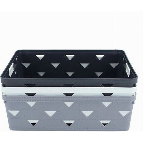 Trade Shop - KORB KORB FÜR ALLE GEGENSTÄNDE RECHTECKIGER ORGANIZER 33X25,6X11 CM 10716 - (1/5)