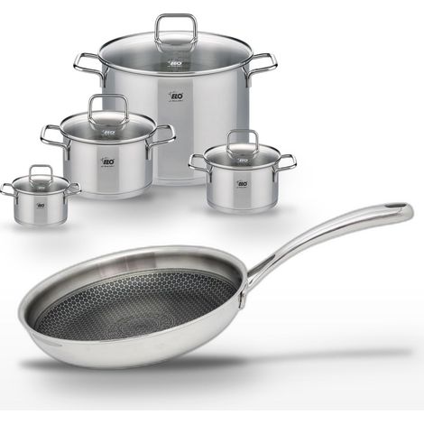Lot de 4 Faitouts Elo Citrin et Poêle 28 cm Elo Relief Evolution (1/5)