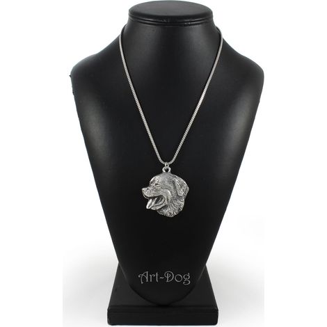 Cane da montagna bernese - collana con ciondolo a forma di cane su catena d'argento, gioiello unico di Art-Dog (1/5)