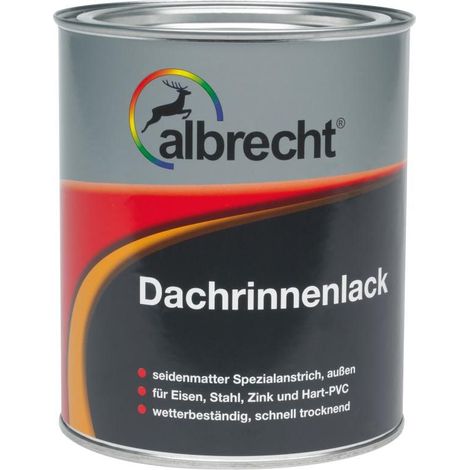 Albrecht Dachrinnenlack 750 ml kupfer seidenmatt Speziallack Rinnenfarbe Außen