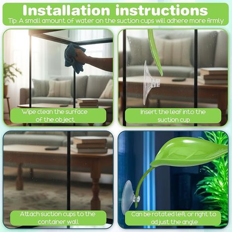 accessoires d'aquarium grenouille décorative avec ventouses (1/3)