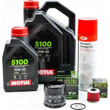 Kit Entretien Vidange Standard pour HONDA NC 750 INTEGRA de 2014 à 2020 - MOTUL 5100 10W30 5L