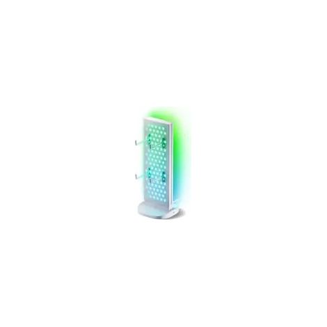 Mueble de oficina Nanoleaf pegboard desk dock puertos USB RGB