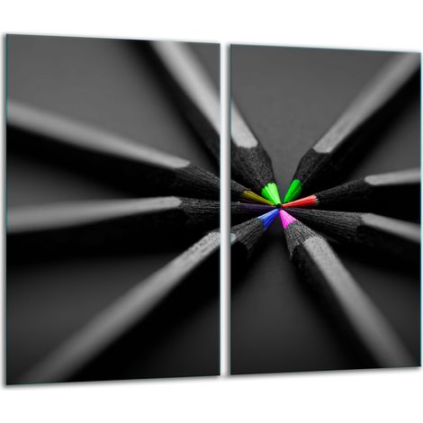Tabla de cortar de vidrio 2x 30x52 negra (1/5)